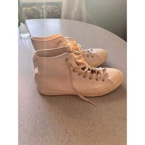 Pre owned Off White Converse Chuck Taylor All Star Hi-Top Sneakers size 10